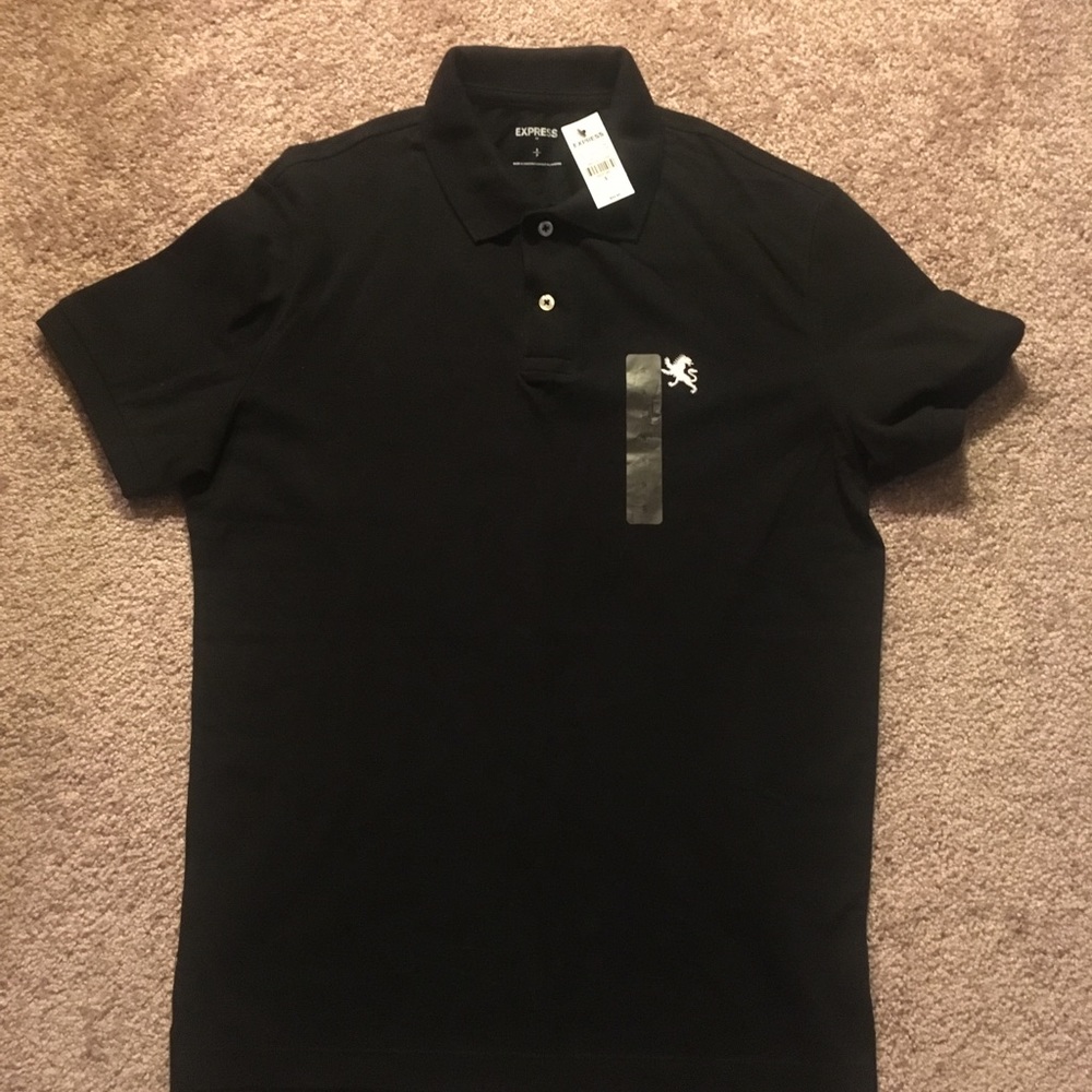 Express Black Polo Shirt
